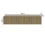 Multifunctional Oak Ribbed Floating TV Stand - TV's up to 75" - Hazel
