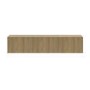 Multifunctional Oak Ribbed Floating TV Stand - TV's up to 75" - Hazel