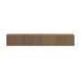 Multifunctional Large Walnut Ribbed Freestanding TV Stand with Storage - TV's up to 85" - Hazel