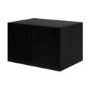 Multifunctional Small Black Ribbed Floating TV Stand - TV's up to 55" - Hazel