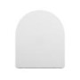 White Round Toilet Seat with Soft Close and Quick Release - Roma
