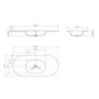1200mm Walnut Wood Effect Fluted Wall Hung Vanity Unit with Solid Surface Basin - Kobe