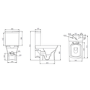 Chrome Freestanding Right Hand Shower Bath Suite with Toilet and Basin - Kona