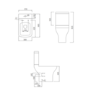 Close Coupled Short Projection Toilet with Soft Close Seat - Laurel