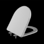 Close Coupled Closed Back Toilet with Sink on Top & Chrome Fittings Cloakroom Suite - Legend