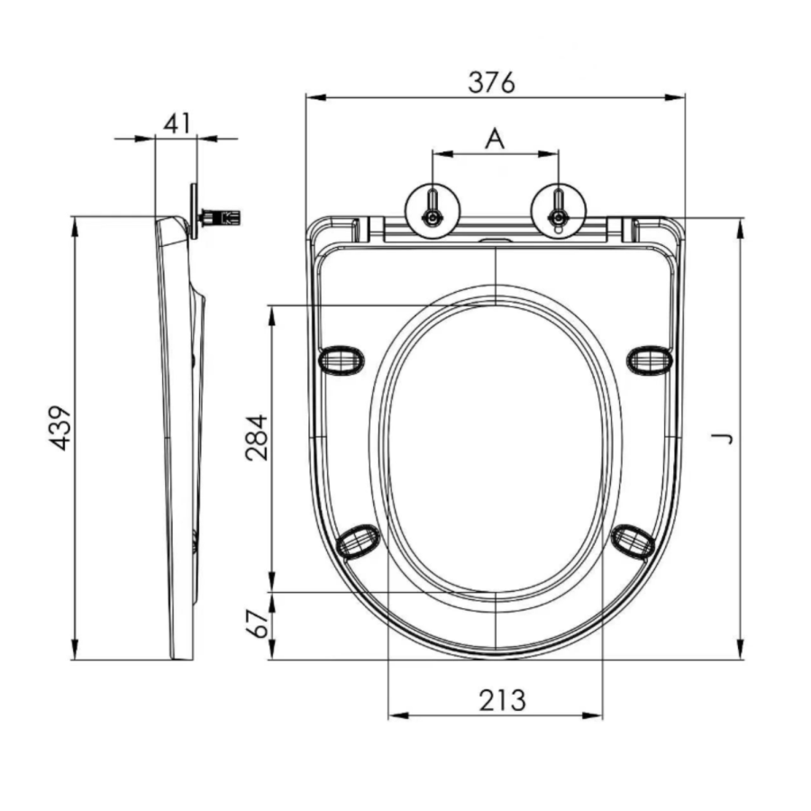 Close Coupled Closed Back Toilet with Sink on Top & Black Fittings Cloakroom Suite - Legend