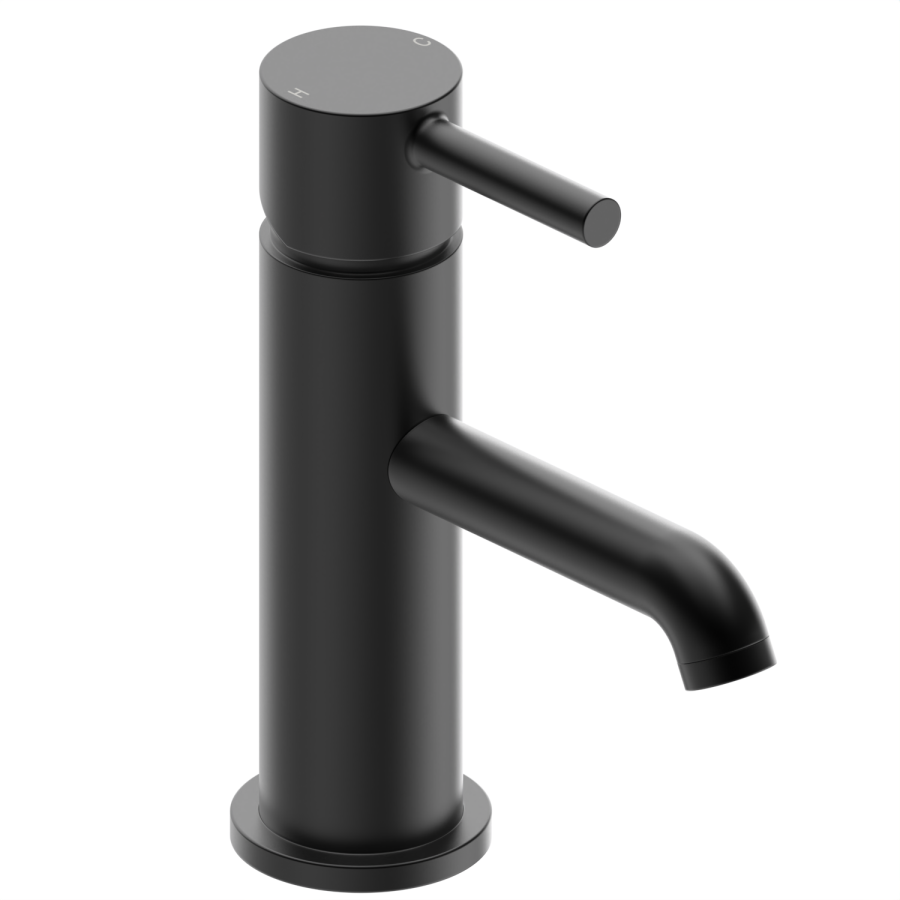Close Coupled Closed Back Toilet with Sink on Top & Black Fittings Cloakroom Suite - Legend