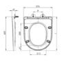 Close Coupled Closed Back Toilet with Sink on Top & Brass Fittings Cloakroom Suite - Legend