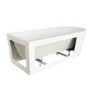 Freestanding Shower Bath Single Ended Right Hand Corner with Brass Bath Screen 1650 x 740mm - Lisbon