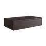 800mm Walnut Wood Effect Wall Hung Countertop Vanity Unit with Basin- Lugo