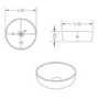 800mm Walnut Wood Effect Wall Hung Countertop Vanity Unit with Basin- Lugo