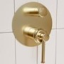 Brushed Brass Bath Filler Tap with Concealed Valve - Lyla
