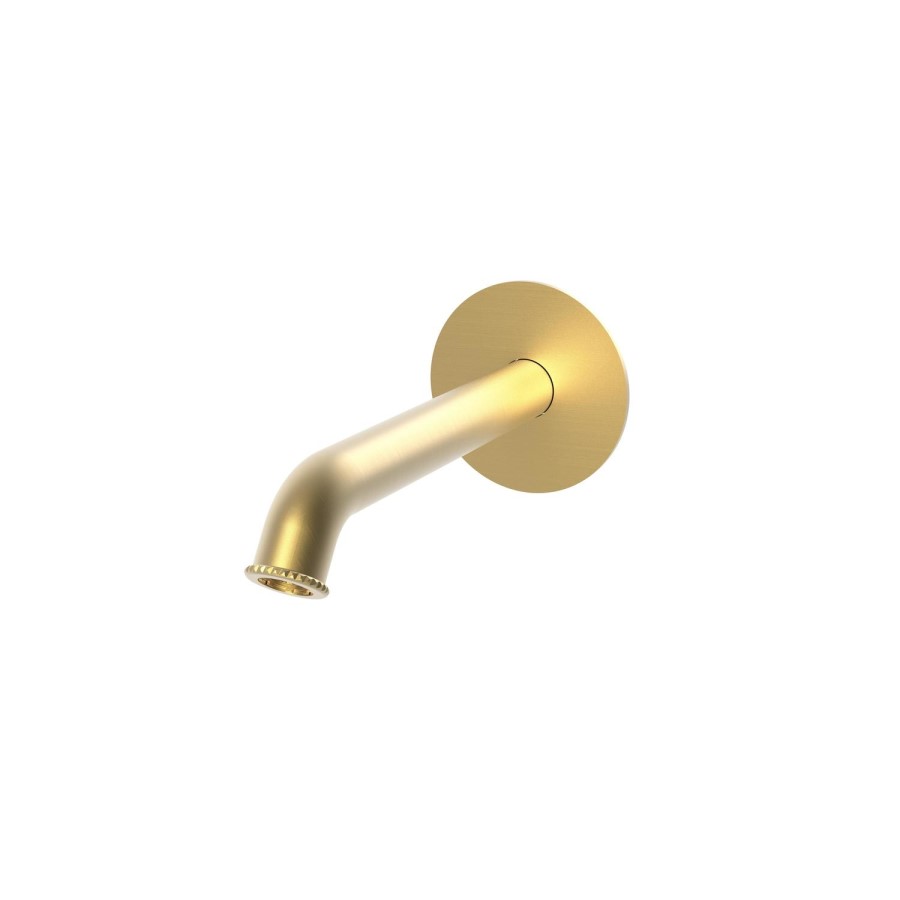 Brushed Brass Bath Filler Tap with Concealed Valve - Lyla