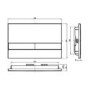 1180mm Wall Hung Toilet Frame & Satin Dual Flush Plate with Concealed Cistern - Live Your Colour