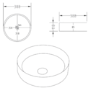 1250mm Wooden Fluted Wall Hung Double Countertop Vanity Unit with Basins - Matira