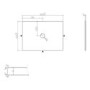 650mm Wooden Fluted Freestanding Countertop Vanity Unit with Basin - Matira