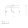 650mm Black Wooden Fluted Freestanding Countertop Vanity Unit - Matira