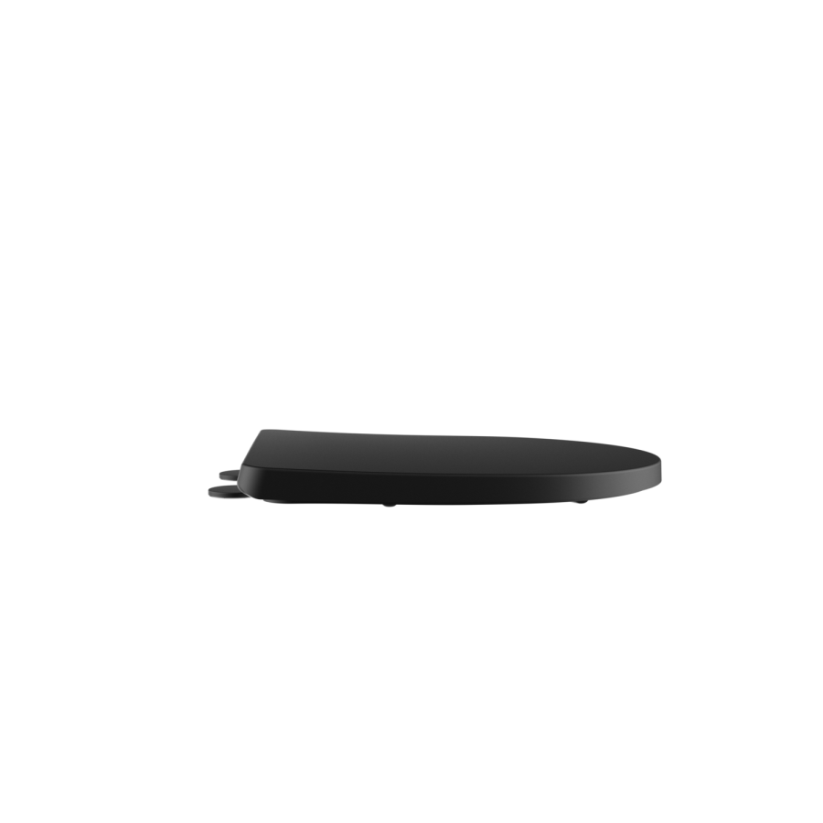 Matt Black Close Coupled Closed Back Toilet with Sink on Top & Black Fittings Cloakroom Suite - Legend