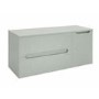 1200mm Green Fluted Wall Hung Countertop Vanity Unit with Basin - Melbourne