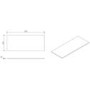 1200mm White Fluted Wall Hung Countertop Vanity Unit with Basin - Melbourne