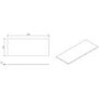 1200mm White Fluted Wall Hung Countertop Vanity Unit with Round Ceramic Basin - Melbourne