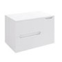 800mm White Fluted Wall Hung Countertop Vanity Unit with Basin – Melbourne