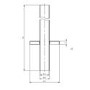 Black Towel Radiator 1000 x 500mm with Pipe Kit and Straight Valves – Nazco