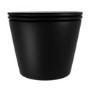 Matt Black Wall Hung Rimless Short Projection Toilet with Soft Close Seat – Newport