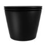 Matt Black Wall Hung Rimless Toilet with Soft Close Seat, Matt Black Pneumatic Flush Plate, 1168mm Frame & Cistern – Newport