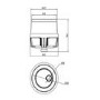 1500mm Blue Toilet and Sink Unit with Storage Unit & Chrome Fittings - Ontario