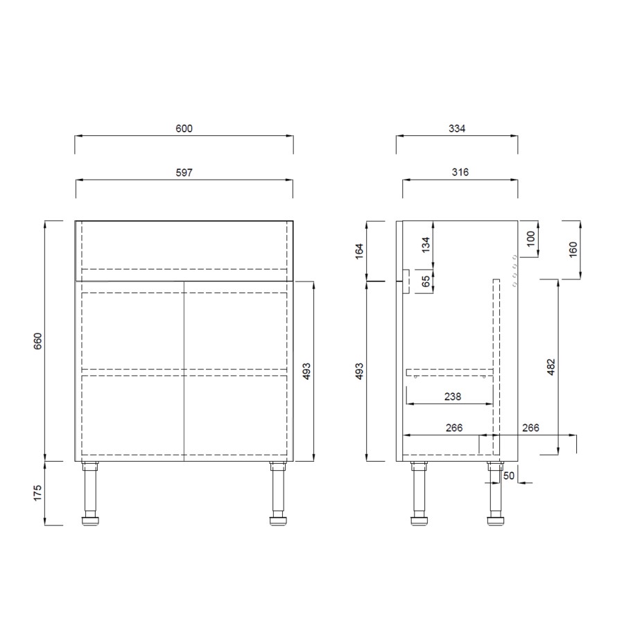 1200mm Blue Toilet and Sink Unit with Brass Fittings - Ontario