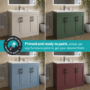 800mm Paintable Freestanding Vanity Unit with Basin - Orlando