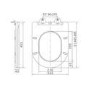 Fluted Wall Hung Rimless Toilet with Soft Close Seat, Matt Black Mechanical Flush Plate, 1168mm Frame & Cistern – Oregon