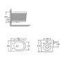 Fluted Wall Hung Rimless Toilet with Soft Close Seat, Chrome Pneumatic Flush Plate, 820mm Frame & Cistern – Oregon