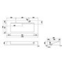 1200mm Black Wall Hung Double Vanity Unit with Basin - Oslo
