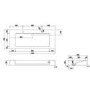 1200mm Wood Effect Wall Hung Double Vanity Unit with Basin - Oslo