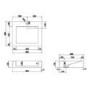 600mm Black Wall Hung Vanity Unit with Basin - Oslo