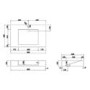 800mm Wood Effect Wall Hung Vanity Unit with Basin - Oslo