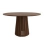 Round Walnut Pedestal Dining Table - Seats 4 - Owen