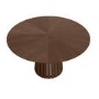 Round Walnut Pedestal Dining Table - Seats 4 - Owen