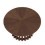 Large Round Walnut Pedestal Coffee Table - Owen
