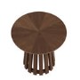 Round Walnut Pedestal Nest of 2 Tables - Owen