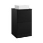 500mm Black Freestanding Countertop Vanity Unit with Basin - Palma