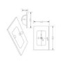 ONLY OPENED - 600mm Black Freestanding Vanity Unit with Basin - Palma