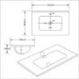 500mm Oak Wood Effect Wall Hung Vanity Unit with Basin - Palma