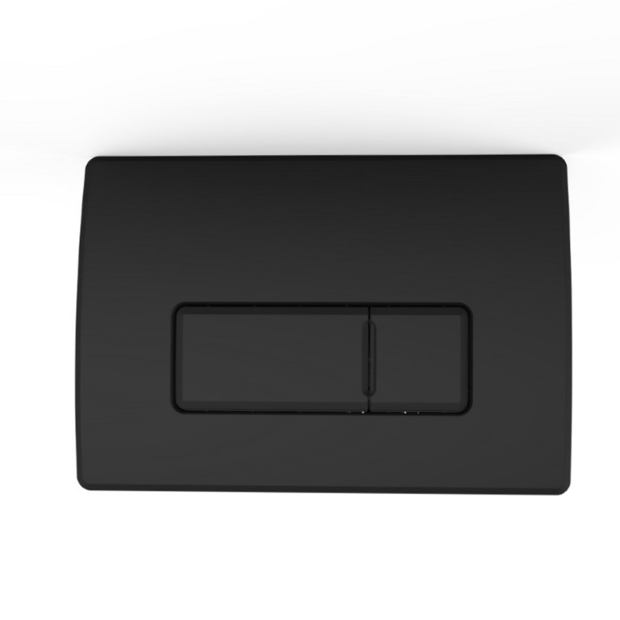Wall Hung Rimless Toilet with Soft Close Seat, Black Pneumatic Flush Plate, 820mm Frame & Cistern – Roma