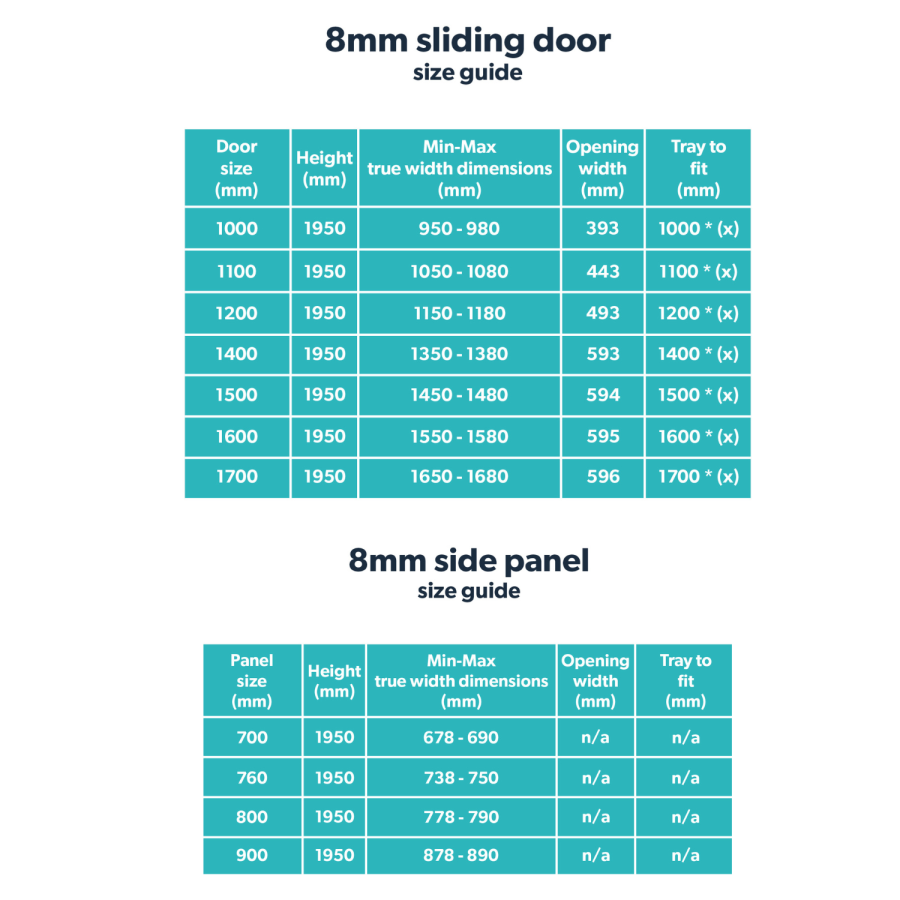 1000x800mm Chrome 8mm Glass Rectangular Sliding Shower Enclosure with Low Profile Shower Tray - Pavo