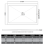 1000x800mm Brushed Brass 8mm Glass Rectangular Sliding Shower Enclosure with Low Profile Shower Tray - Pavo