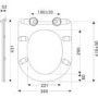 1100mm Beige Toilet and Sink Unit with Round Toilet - Pendle
