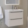 600mm Beige Wall Hung Vanity Unit with Basin - Pendle